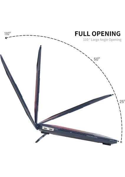 MacBook Air 13 Inç (2020) A2179/A2337 (Ab Versiyonu) Anti-Düşme Dizüstü Koruyucu Kılıf, Tpu Klavye Filmi + Toz Geçirmez Fişler-Mavi Için Darbeye Dayanıklı Kickstand Kılıf (Yurt Dışından) indirimleri