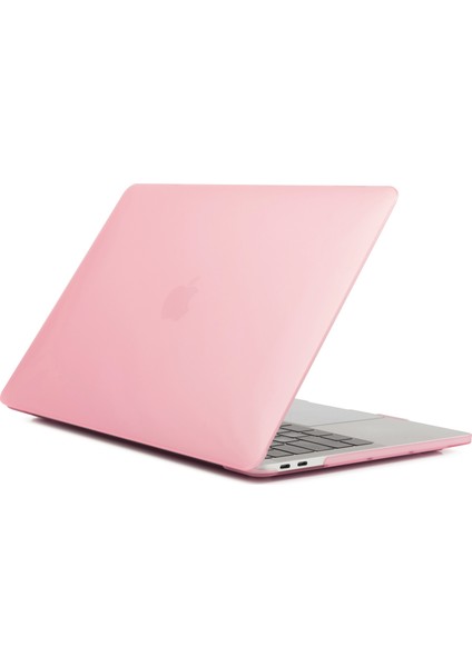 Mat Pc Ön ve Arka Koruyucu Telefon Kılıfı Cep Telefonu Çantası Kabuk Için MacBook Pro 13 Inç A1706/A1708/A1989/A2159/A2251/A2289/A2338-PEMBE (Yurt Dışından)