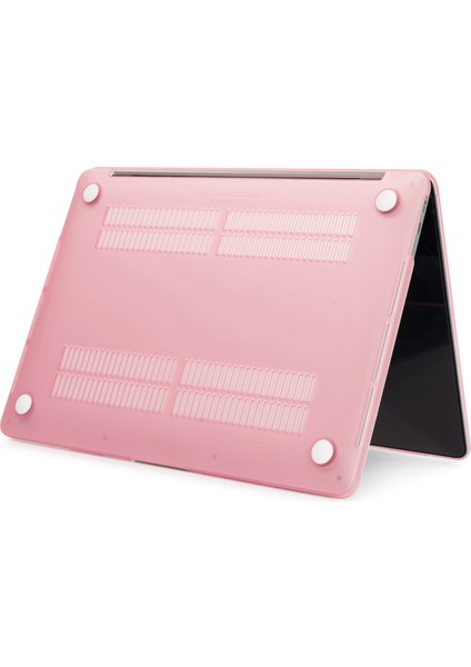 Mat Pc Ön ve Arka Koruyucu Telefon Kılıfı Cep Telefonu Çantası Kabuk Için MacBook Pro 13 Inç A1706/A1708/A1989/A2159/A2251/A2289/A2338-PEMBE (Yurt Dışından)