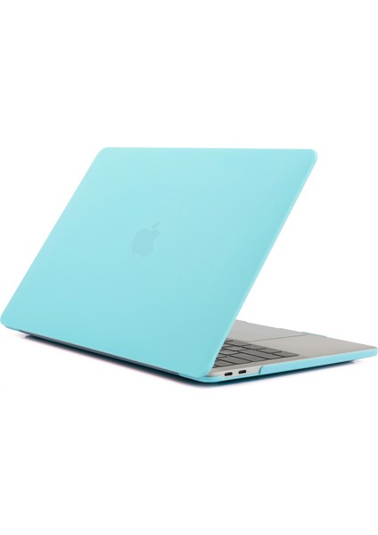 Mat Pc Ön ve Arka Koruyucu Telefon Kılıfı Cep Telefonu Çantası Kabuk Için MacBook Pro 13 Inç A1706/A1708/A1989/A2159/A2251/A2289/A2338-BLUE (Yurt Dışından)