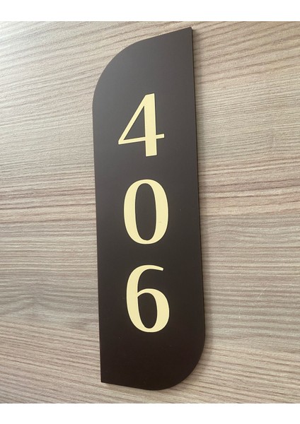 Bitter Serisi Slim Dikey Kapı Numarası modelleri