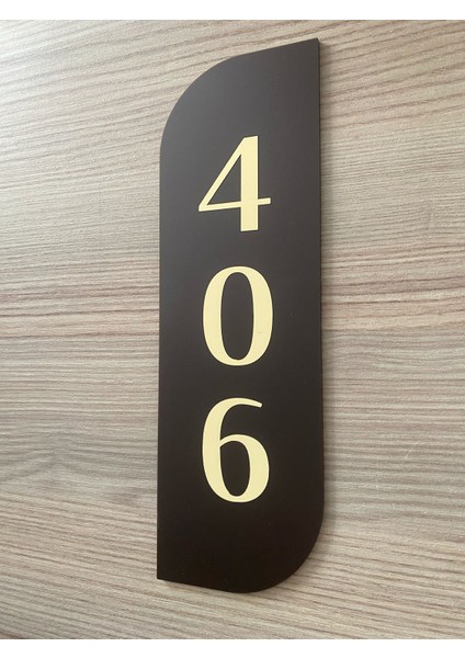 Bitter Serisi Slim Dikey Kapı Numarası