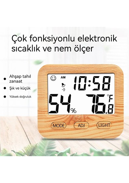 Kapalı Masa Üstü Manyetik Çekim Arka Işık Yüksek Hassasiyetli Dijital Ekran Termometre (Yurt Dışından)