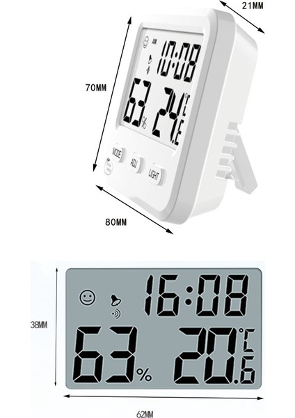 Kapalı Masa Üstü Manyetik Çekim Arka Işık Yüksek Hassasiyetli Dijital Ekran Termometre (Yurt Dışından) fiyatları