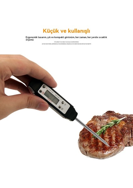 Ev Mutfak Dijital Yağ Sıcaklığı Su Sıcaklığı Gıda Termometresi (Yurt Dışından)