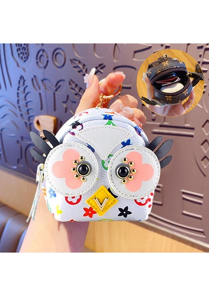 Kadın Baykuş Makyaj El Ruj Ile Bozuk Para Cüzdanı (Yurt Dışından)