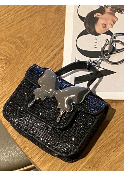 Kelebek Çok Fonksiyonlu Kolye Kulaklık Bozuk Para Cüzdanı (Yurt Dışından)