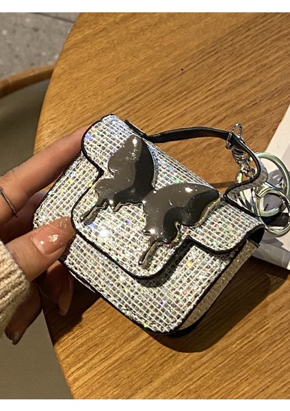 Kelebek Çok Fonksiyonlu Kolye Kulaklık Bozuk Para Cüzdanı (Yurt Dışından)