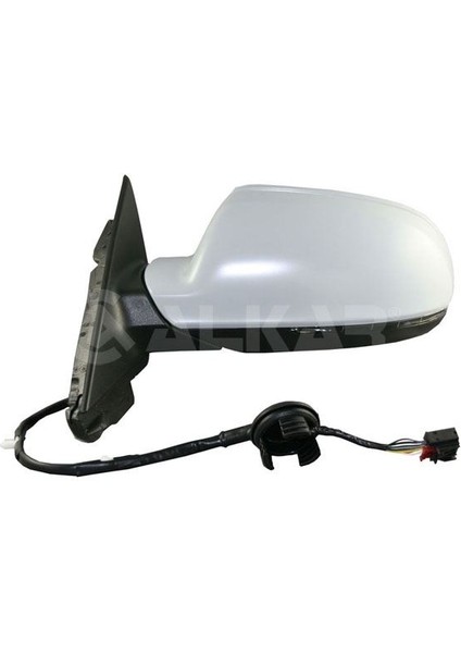 ALKAR-6139783 - Dıs Dıkız Aynası Sol Elektrıklı Asferık Isıtmalı Astarlı Sınyallı 8 Pın Audı A3 2010-2012