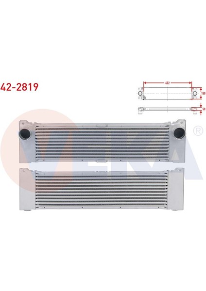 VEKA-42-2819 - Turbo Radyatoru (Intercooler) Mercedes Vıano 2.0 Cdı - 2.2 Cdı M-T 2003-2014/ Vıto 109 Cdı - 111 Cdı - 115 Cdı M-T 2003-2014