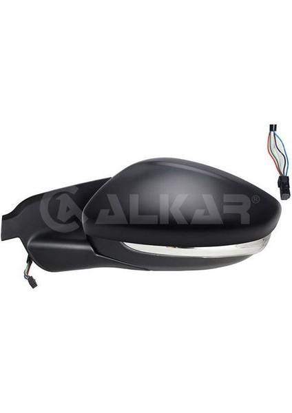 ALKAR-6139066 - Dıs Dıkız Aynası Sol Elektrıklı Isıtmalı Astarlı Sınyallı 6 Pın Cıtroen C4 Cactus