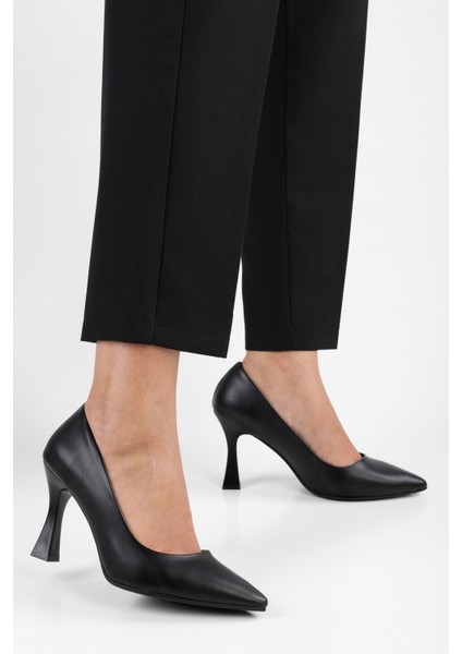 Kadın Tean Siyah Cilt Topuklu Stiletto fiyatları