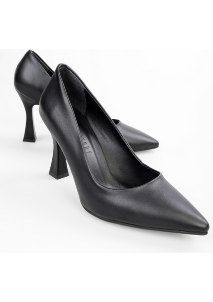 Kadın Tean Siyah Cilt Topuklu Stiletto fırsatları