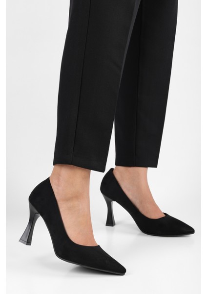 Kadın Tean Siyah Süet Topuklu Stiletto