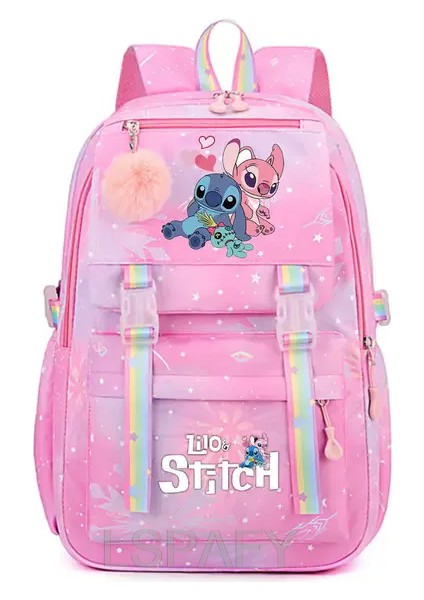 "lilo And Stitch Büyük Kapasiteli Su Geçirmez Sırt Çantası Okul Kawaii Anime Cosplay Çantası Seyahat Çantası Okul Öğrenci Kız Hediyesi " (Yurt Dışından)