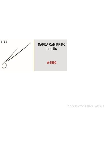 A-5890 - Cam Krıko Teli Ön Marea