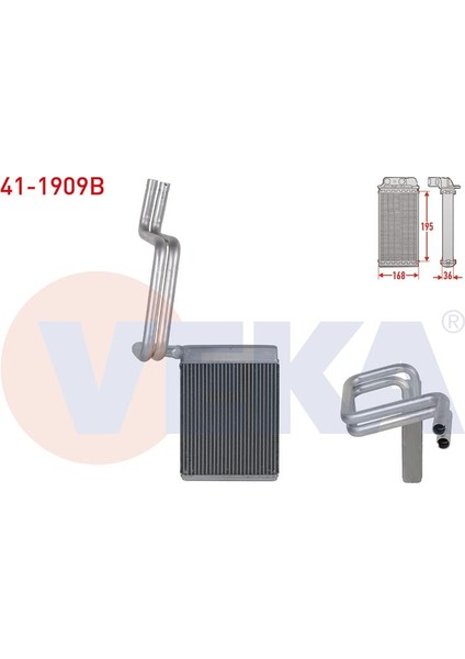 VEKA-41-1909B - Kalorıfer Radyatoru Brazıng Ford Focus Iıı 1.6 Tdcı 2011-2015