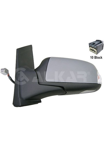 ALKAR-6151400 - Dıs Dıkız Aynası Sol Elektrıklı Isıtmalı Astarlı Sınyallı Alt Aydınlatma Ford Focus 2005-2007