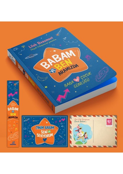 Nesnel Yayınlar Annem ve Ben & Babam ve Ben - Anne - Baba ve Çocuk Günlüğü - Ayraç Kartpostal