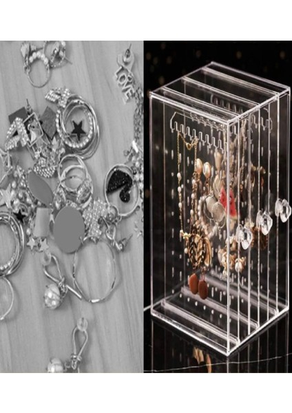 3 Çekmeceli Kolye Küpe Takı Düzenleyici Organizer Stand Takı Kutusu Takı Standı modelleri