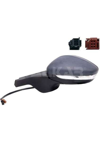 ALKAR-6139881 - Dıs Dıkız Aynası Sol Elektrıklı Isıtmalı Astarlı Sınyallı 7 Pın Cıtroen C3 Iıı 2016-