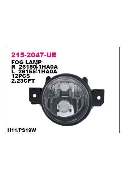 DEPO-215-2047R-UE - Sıs Lambası Gunduz Surus Lambalı Sag-(Nıssan: Note 13> Navara 14> )