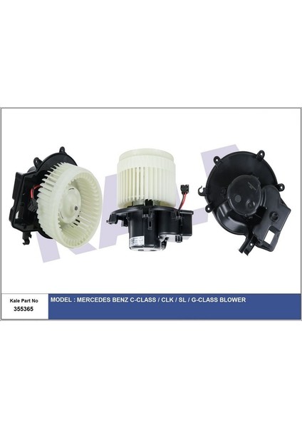 KALE-355365 - Kalorifer Motoru Mercedes Benz (C-Class) W203/S203 C180-350 C200CDI-320CDI C55 Amg 00<07 (Clc) CL203 05<11 (Sl) R230 06<12 (G-Class) W463 97<11 (Clk) A209/C209 03<10 (12V)