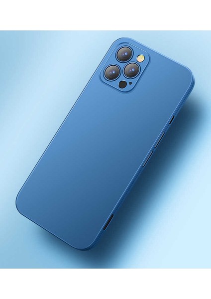 Apple iPhone 13 Pro Max Uyumlu Kılıf Ince Mat Cam + Arka Kapak 360 Tam Koruma Ledo Arbinovo
