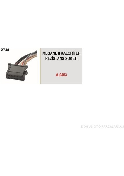 A-2483 - Kalorifer Rezıstans Soketı Megane Iı