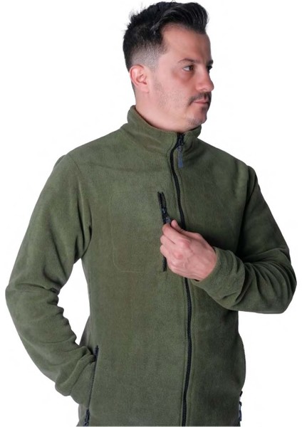 Drop Giyim 3 Cepli Tam Fermuarlı Kışlık Polar Ceket