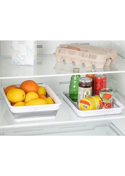 Katlanır Badya Leğen Kova Akordiyon Katlanabilir Dikdörtgen A-5 Boyutlu Ofis A-5 Depolama 4 Litre fırsatları