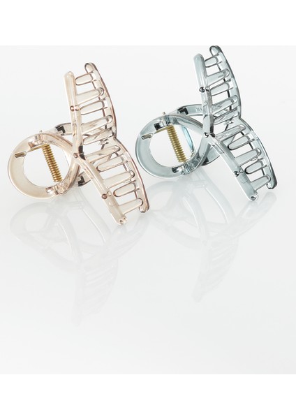 2'li Set Şeffaf Desenli Parlak Kaymaz Mandal Saç Tokası fiyatları