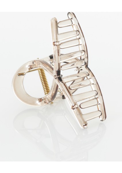 2'li Set Şeffaf Desenli Parlak Kaymaz Mandal Saç Tokası modelleri