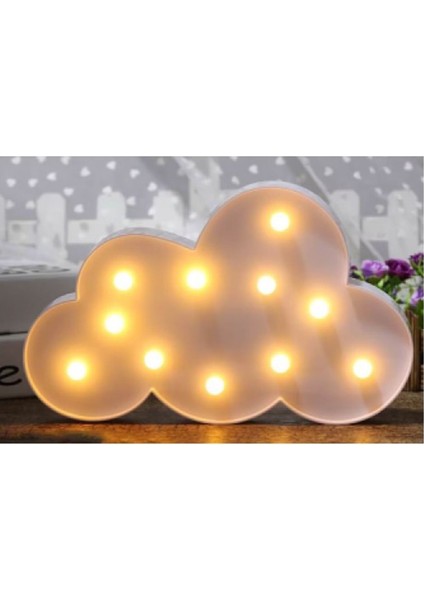LED Işık Beyaz Bulut Gece Lambası