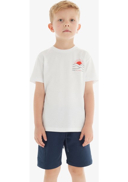 Erkek Çocuk T-Shirt 40746 - Beyaz