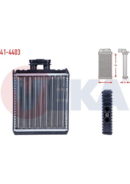 VEKA-41-4403 - Kalorıfer Radyatoru Mekanık Volkswagen Polo (9n_) 1.4 Tdı 2001-2012