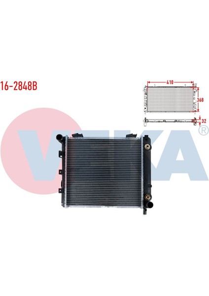 VEKA-16-2848B - Su Radyatoru Brazıng Mercedes E Serısı (W124) 200 E A-T Ac- 1988-1993