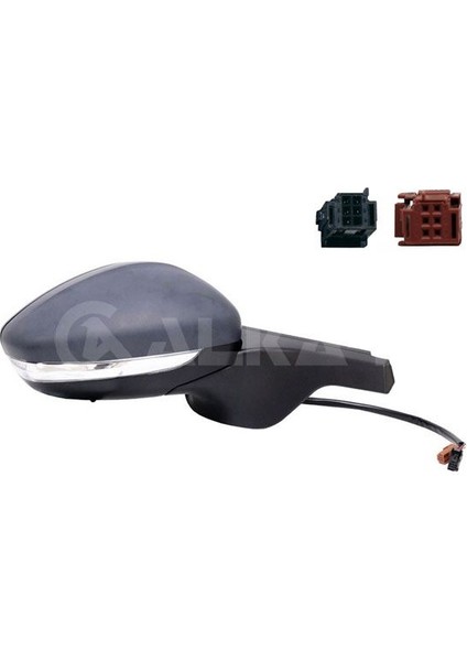 ALKAR-6140881 - Dıs Dıkız Aynası Sag Elektrıklı Isıtmalı Astarlı Sensorlu Sınyallı 9 Pın Cıtroen C3 Iıı 2016-