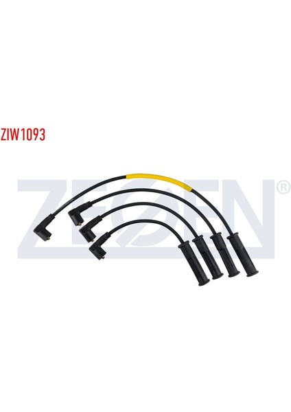ZEGEN-ZIW1093 - Bujı Kablosu Takım Renault Clıo Iı (Bb0/1/2,cb0/1/2) 1.4i 8V (E7J) 1998-2005