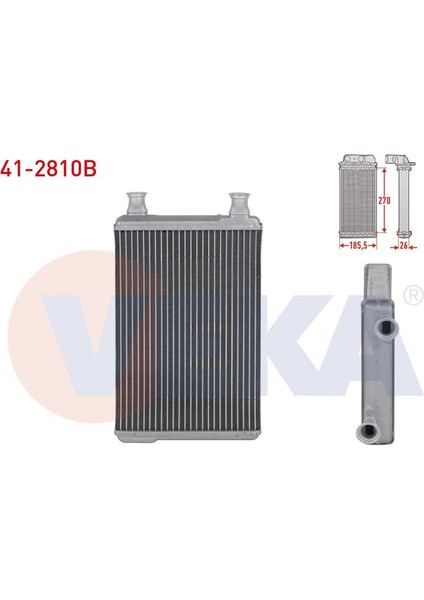 VEKA-41-2810B - Kalorıfer Radyatoru Brazıng Mercedes S Serısı (W221) S 320 - S 320 Cdı - S 350 - S 500 - S 600 2005-