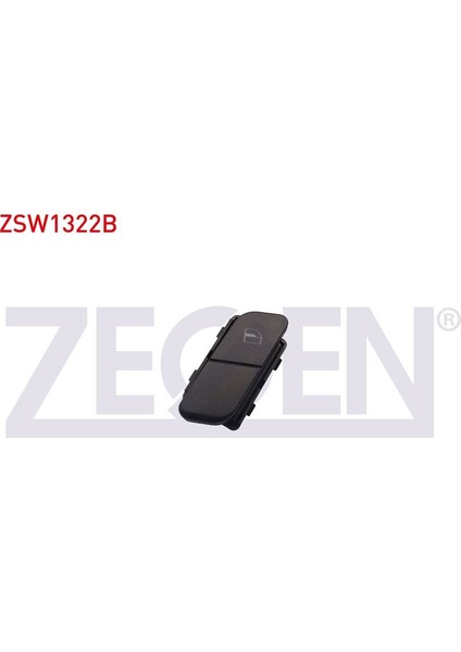 ZEGEN-ZSW1322B - Cam Acma Anahtarı Sol Teklı 4 Pın Volkswagen Polo 2001-2012