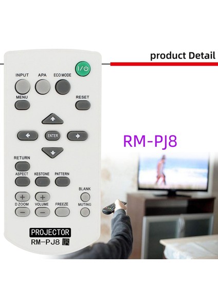 Sony Kablosuz Anahtar Projektör Uzaktan Kumandanın Değiştirilmesi (Rm-Pj8) Için (Yurt Dışından) fırsatları