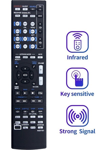 Pioneer Av Alıcısı VSX-830 VSX-830-K VSX-1024 VSX-1029 Vsx-45 Vsx-44 VSX-454 VSX-824 Için AXD7721 Uzaktan Kumandayı Değiştirin (Yurt Dışından) fiyatları