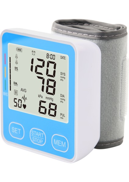 Dijital LCD Bilekten Tansiyon ve Nabız Ölçer (Yurt Dışından)