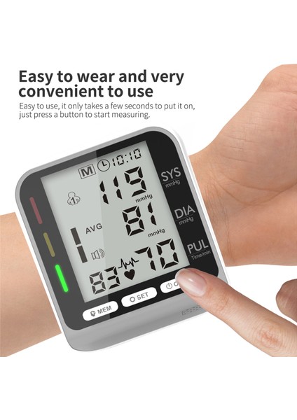 Bilek Tansiyon Aleti Otomatik Büyük LCD 2 Kullanıcı 99 Hafıza Taşınabilir (Yurt Dışından) fırsatları