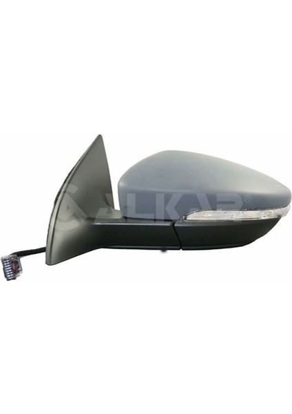 ALKAR-6141183 - Dıs Dıkız Aynası Sol Elektrıklı Isıtmalı Astarlı Sınyallı Alt Aydınlatma Asferık Hafızalı Volkswagen cc (358) 2008-