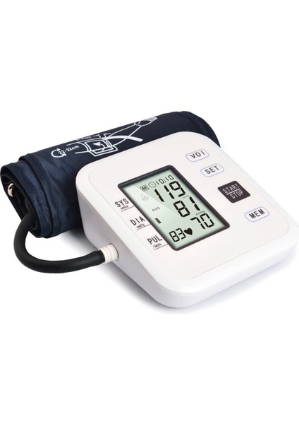 Otomatik Üst Kol Dijital Akıllı Tansiyon Ölçer Geniş LCD Ekranlı (Yurt Dışından)