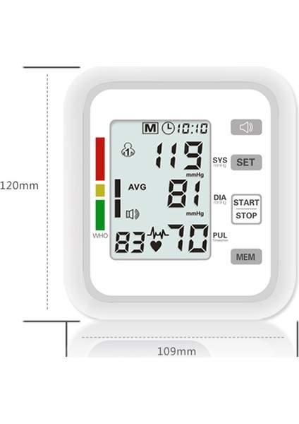 Dijital Üst Kol Tansiyon Aleti LED Ekranlı Otomatik (Yurt Dışından) indirimleri