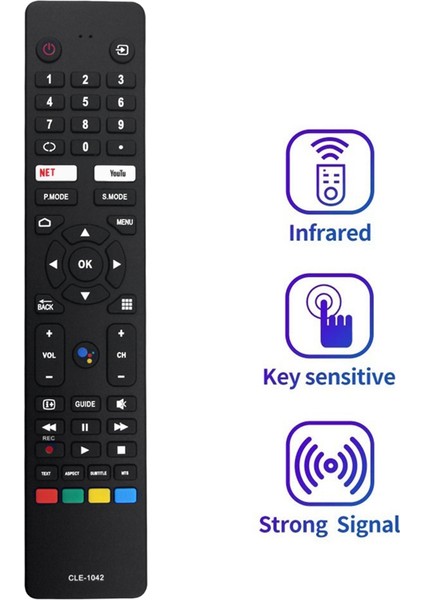 Hitachi 50QLEDSM20 55QLEDSM20 58QLEDSM20 65QLEDSM20 75QLEDSM20 Için CLE-1042 Tv Uzaktan Kumandasını Değiştirin (Yurt Dışından)