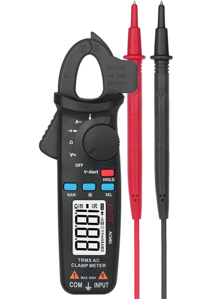 Bsıde Otomatik Aralıklı Pens Metre True Rms 2000 Count Ac/dc Gerilim Akım Arka Aydınlatmalı LCD (Yurt Dışından)